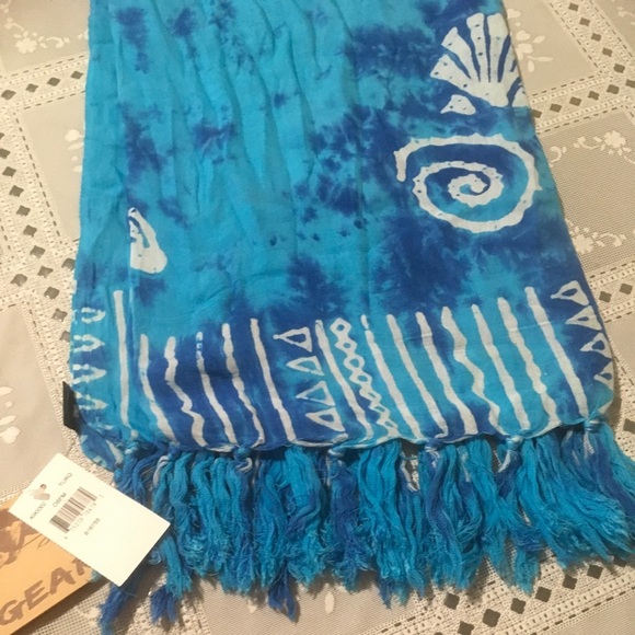 🆕 Adult Blue Sarong, OSFM, NWT - Picture 3 of 6